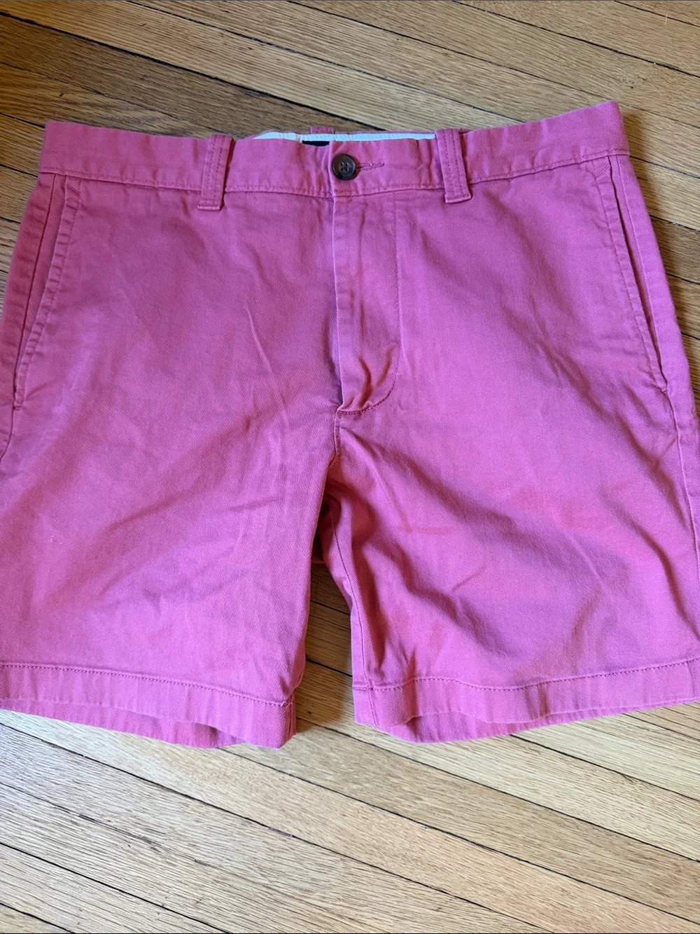 J. Crew Men's Red Flat-Front Chino Shorts